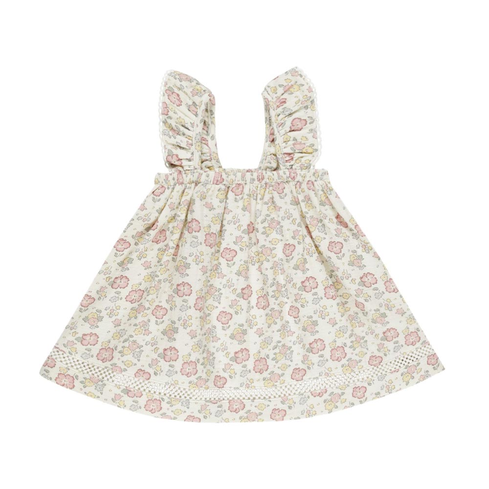 Quincy Mae Ruffled Tank Dress - Bloom