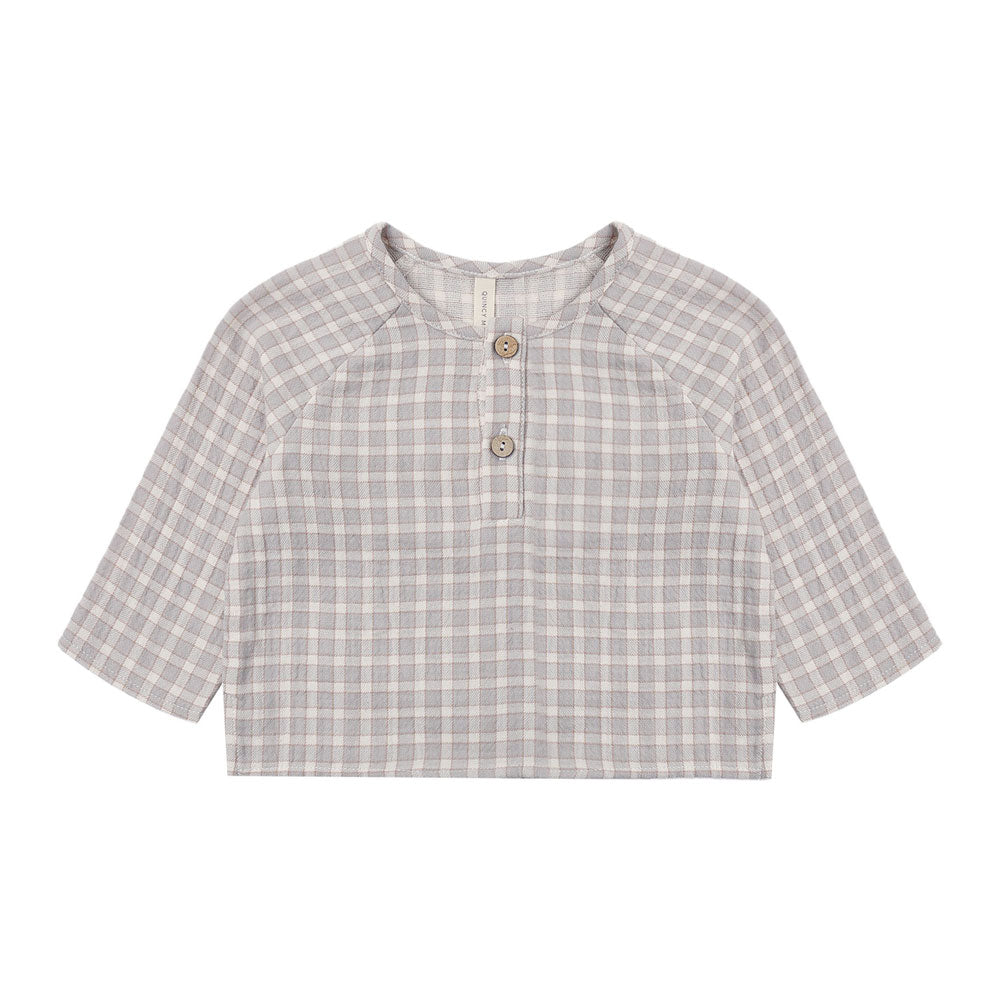 Quincy Mae Zion Shirt - Blue Gingham