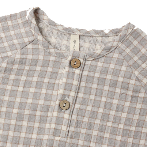 Quincy Mae Zion Shirt - Blue Gingham
