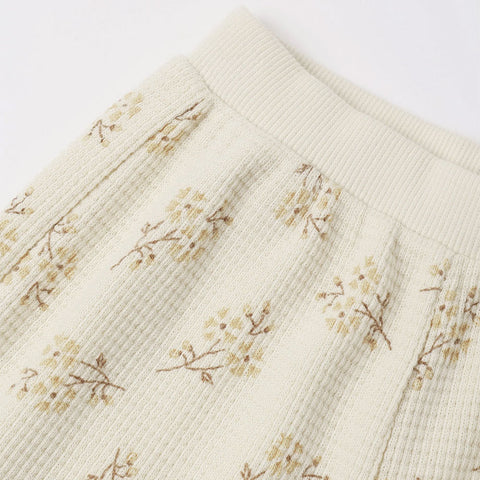 Quincy Mae Waffle Slouch Set - Meadow