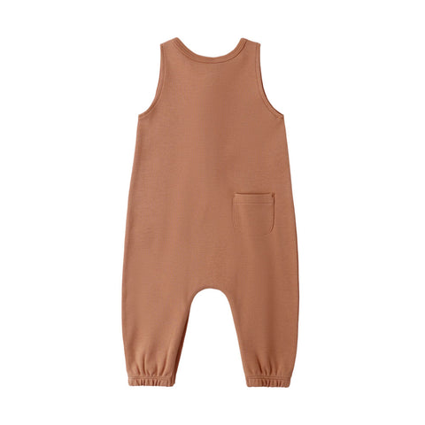 Quincy Mae Sleeveless Jumpsuit - Poppy
