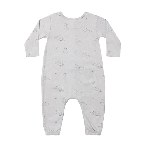 Quincy Mae Long Sleeve Jumpsuit - Squirrel