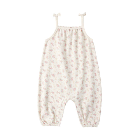 Quincy Mae Smocked Jumpsuit - Flower Field (Size 18-24m)
