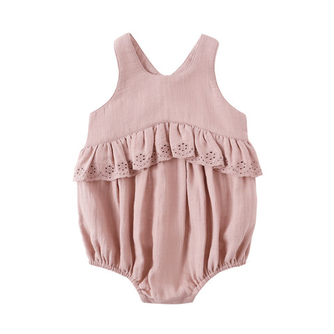 Quincy Mae Penny Romper - Mauve