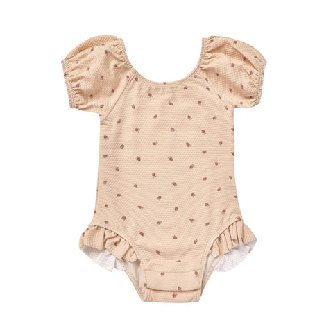 Quincy Mae Catalina One Piece Swimsuit - Shell Strawberries (Size 4/5y) *CLEARANCE*