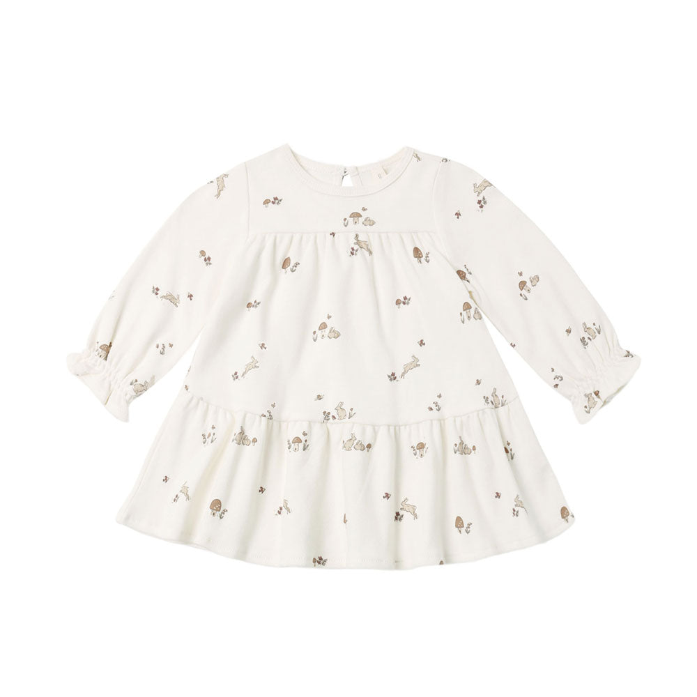 Quincy Mae Tiered Jersey Dress - Bunnies