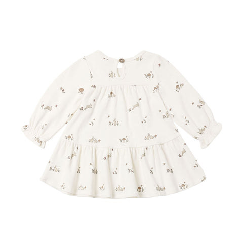 Quincy Mae Tiered Jersey Dress - Bunnies