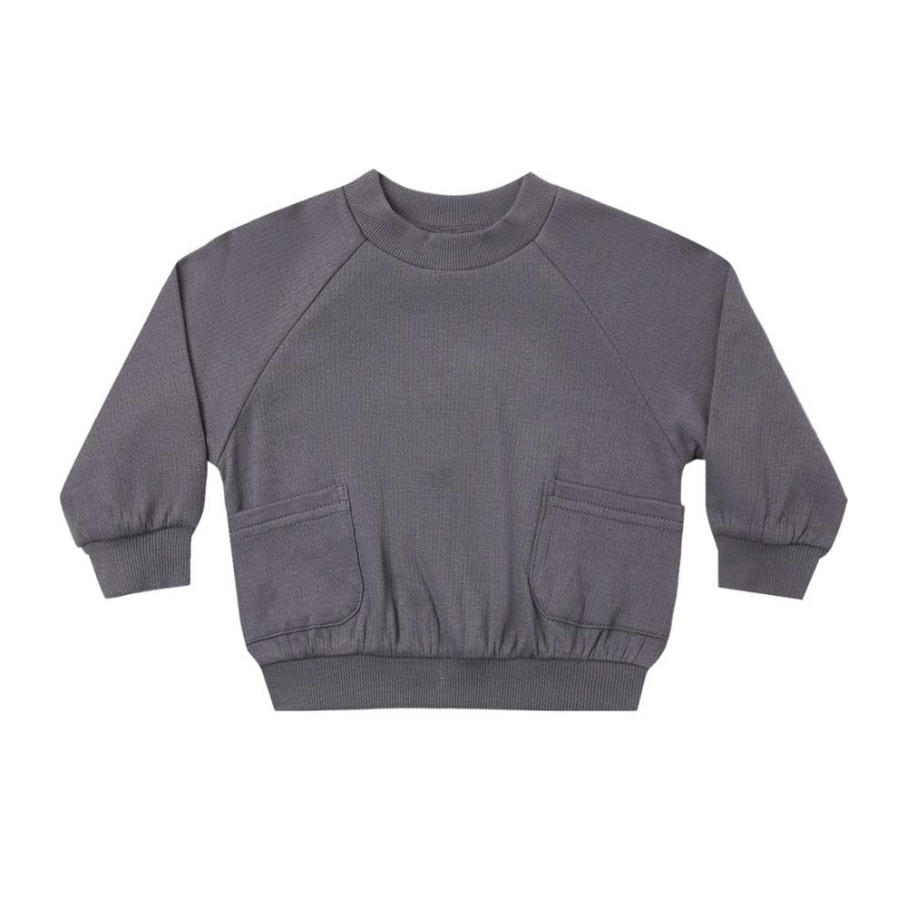 Quincy Mae Pocket Sweatshirt - Midnight