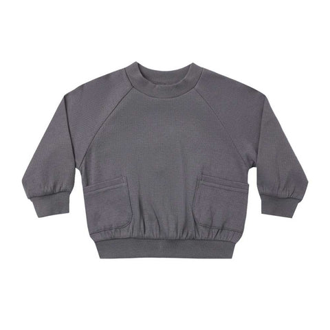 Quincy Mae Pocket Sweatshirt - Midnight