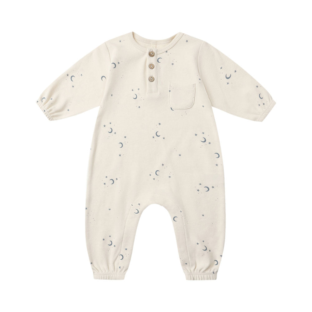 Quincy Mae Longsleeve Jumpsuit - Moons