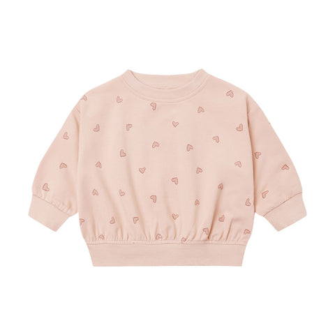 Quincy Mae Relaxed Sweatshirt - Hearts