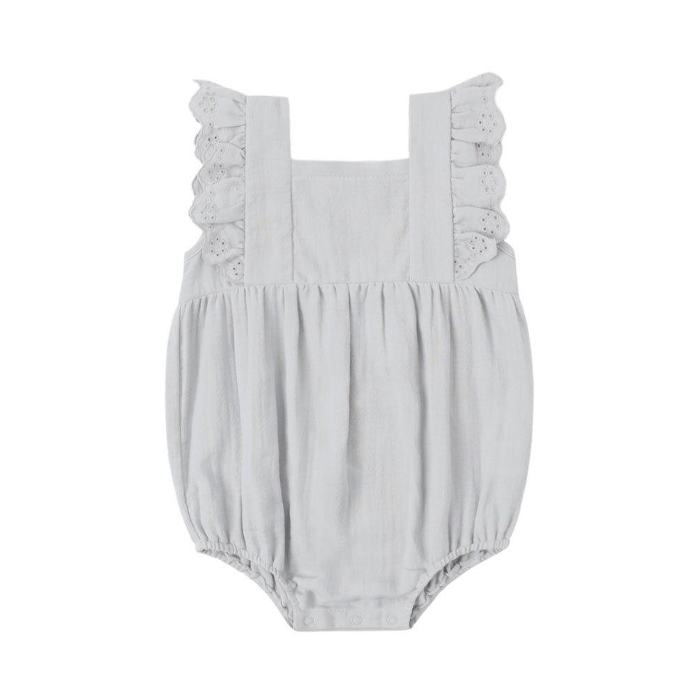 Quincy Mae Naomi Romper - Sky