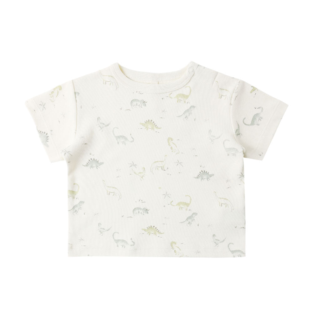 Quincy Mae Boxy Tee - Dinosaur