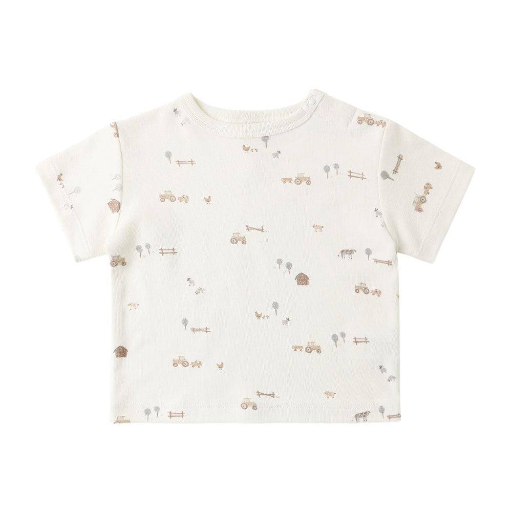 Quincy Mae Boxy Tee - Farm
