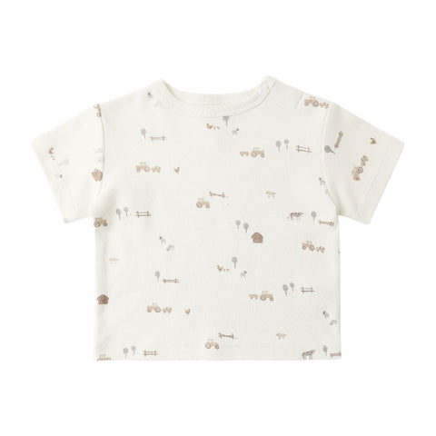Quincy Mae Boxy Tee - Farm