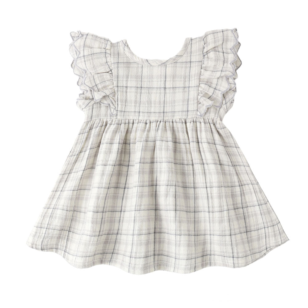 Quincy Mae Alina Dress - Blue Plaid
