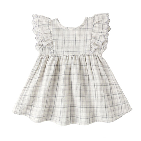 Quincy Mae Alina Dress - Blue Plaid