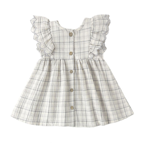 Quincy Mae Alina Dress - Blue Plaid