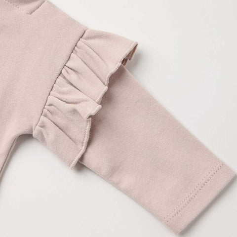 Quincy Mae Ruffle Long Sleeve Tee - Fleur