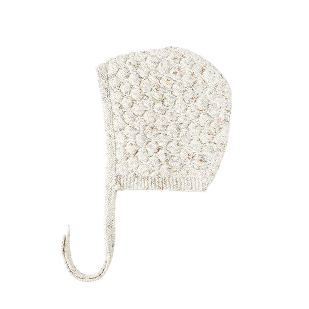Quincy Mae Knit Bonnet - Natural Confetti