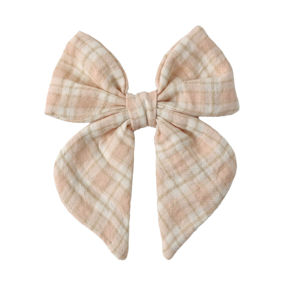 *Quincy Mae Bow - Pink Plaid