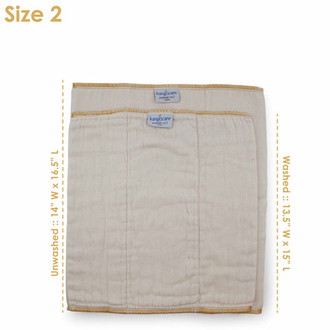 Kanga Care Unbleached Prefold Cloth Diapers (6 Pack)