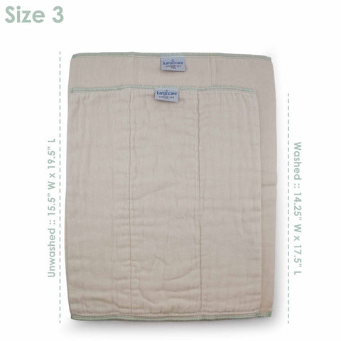 Kanga Care Unbleached Prefold Cloth Diapers (6 Pack)