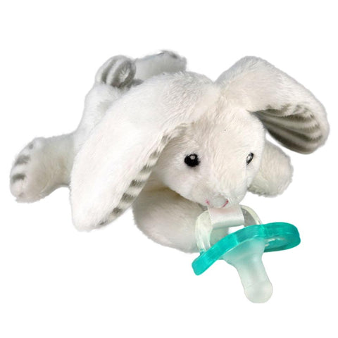 Coco Bunny RazBuddy Pacifier Holder Plush - Lagoon Baby + Toy Shoppe