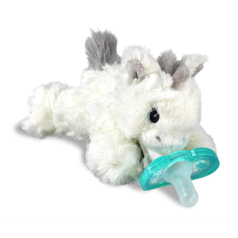 Luna Unicorn RazBuddy Pacifier Holder Plush - Lagoon Baby + Toy Shoppe