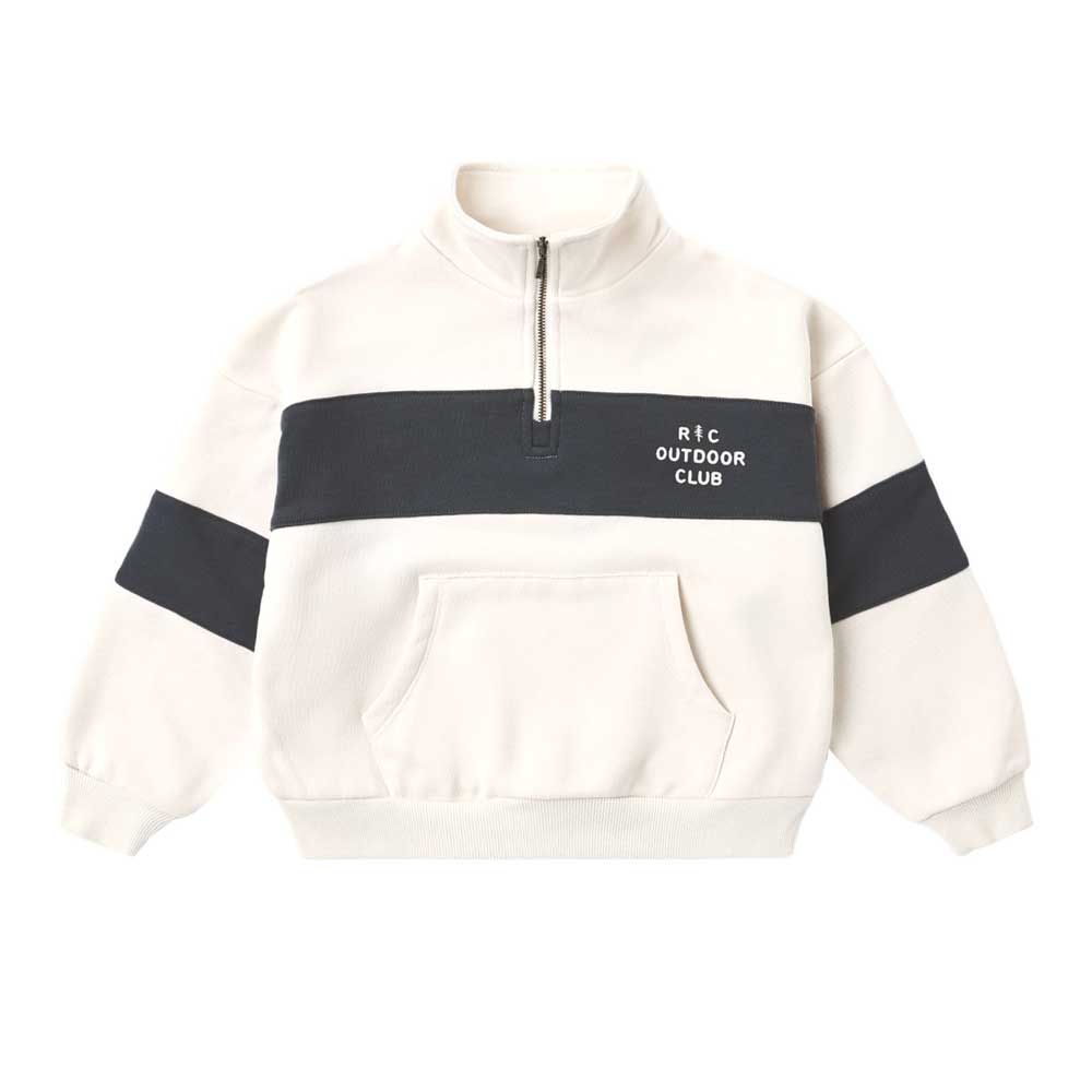 Rylee + Cru Panel Stripe Half Zip - Outdoor Club