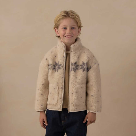 Rylee + Cru Felix Jacket - Natural Fair Isle