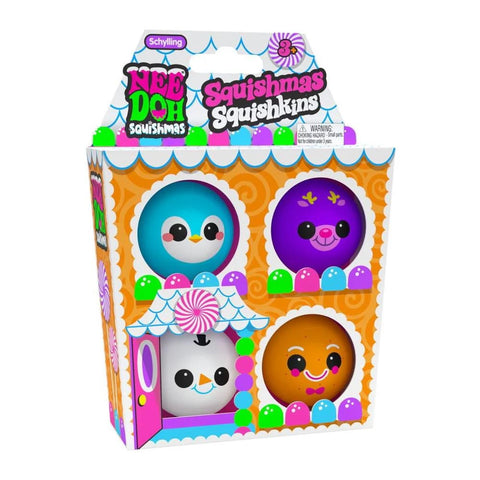 *Schylling NeeDoh Squishmas Squishkins