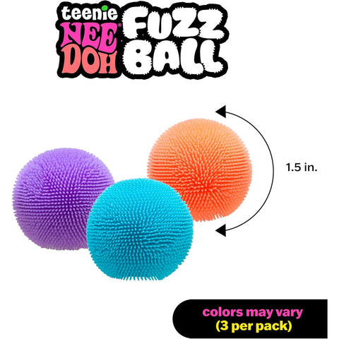 *Schylling Needoh Teenie Fuzz Ball 3-Pack