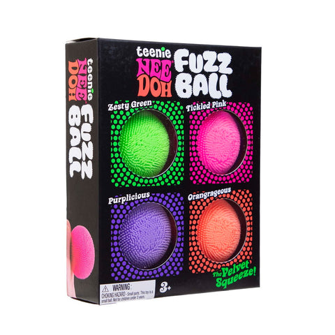 *Schylling Needoh Teenie Fuzz Ball 4-Pack