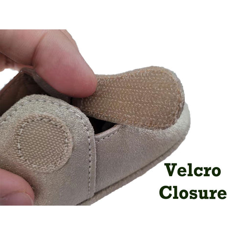 Sherick Fredermen Gloria Leather Eyelet T-Bar Shoes - Gold Glitter