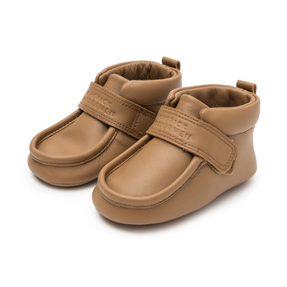 Sherick Fredermen Teddy Leather Velcro Cruiser Shoes - Tan
