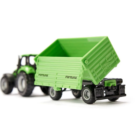 *Siku Deutz-Fahr with Fortuna 4 Wheel Trailer