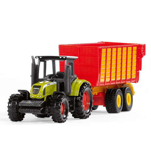 *Siku Claas Tractor with Silage Trailer