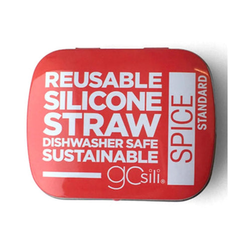 *Silikids Portable and Reusable Silicone Straw with Travel Tin