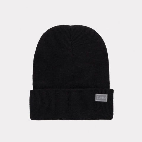 Swizz Cuffed Beanie - Black