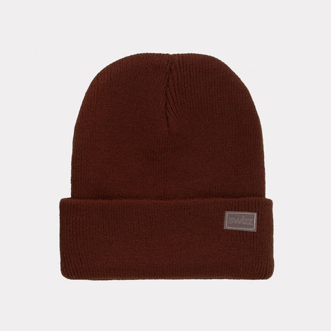 Swizz Cuffed Beanie - Coffee