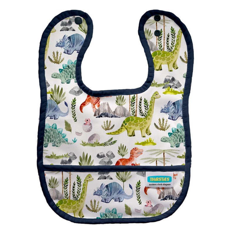 Dino-Rawr Thirsties Bib - Lagoon Baby + Toy Shoppe