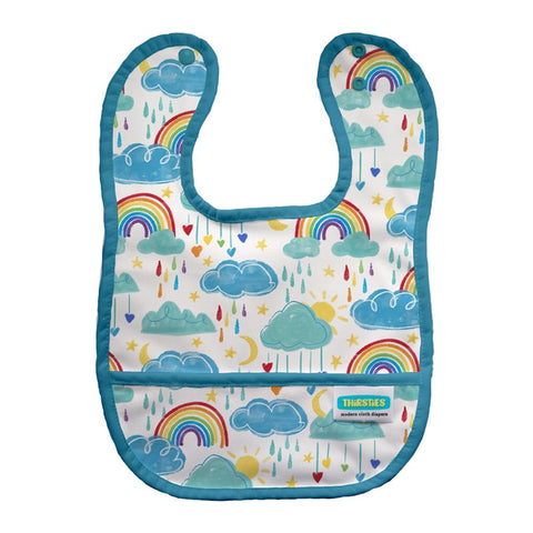 Rainbow Thirsties Bib - Lagoon Baby + Toy Shoppe
