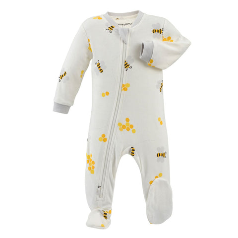 ZippyJamz Footie - Bee Happy