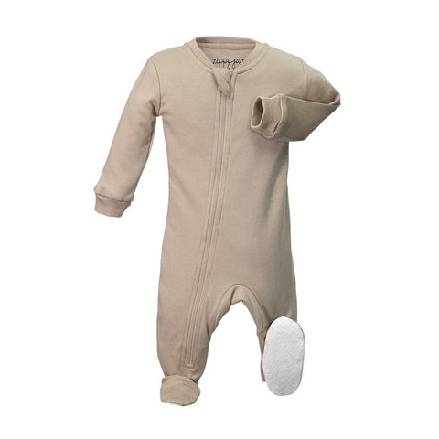ZippyJamz Footie - Cozy Mocha