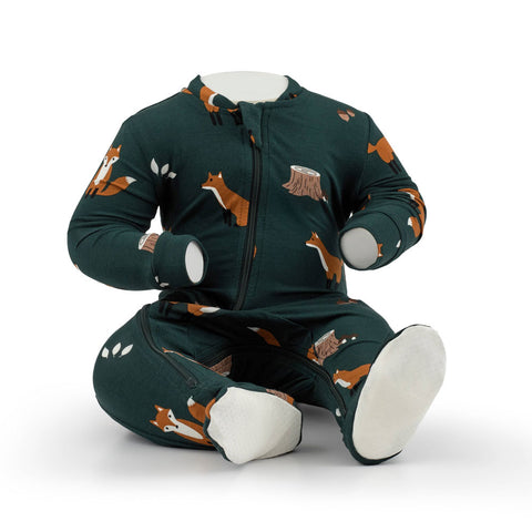 ZippyJamz Bamboo Footie - Outfoxed