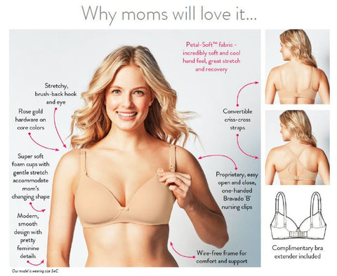 *Bravado Buttercup Nursing Bra (Size 40G - Black) *CLEARANCE*