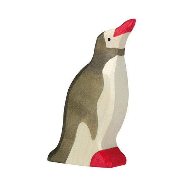*Holztiger Head Raised Penguin