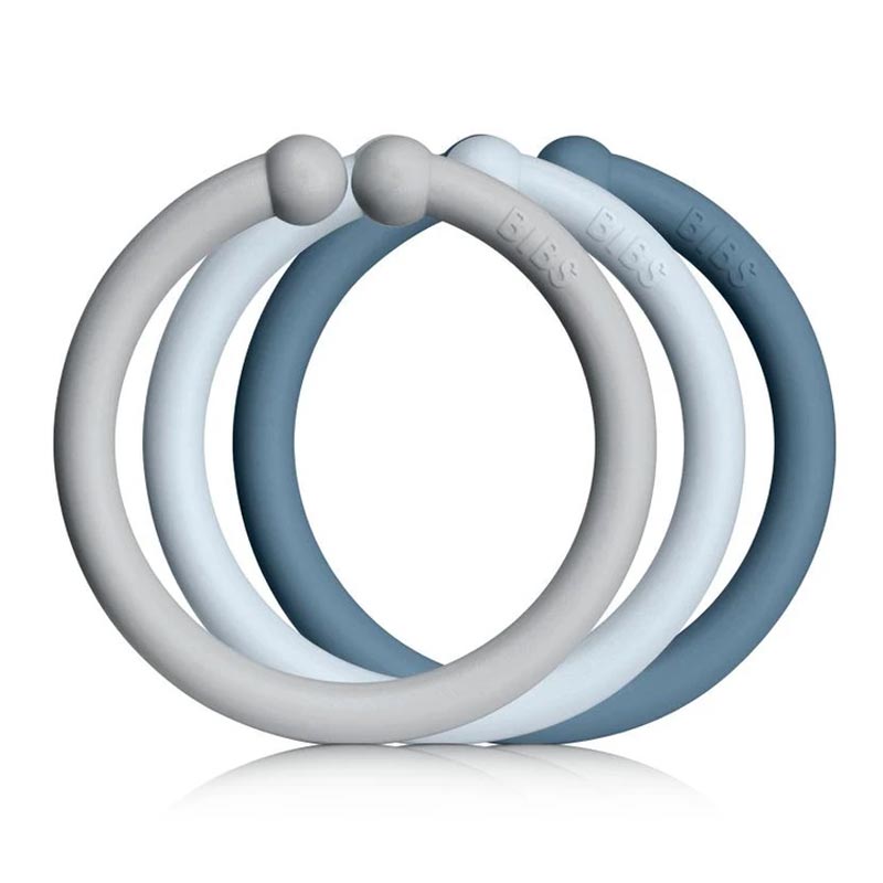 New Pacifier Loops Bibs Loops 12-Pack Teething and Toy Links - Bibs Pacifiers Canada