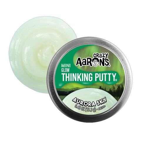 *Crazy Aaron's Thinking Putty Mini Tin - Aurora Sky (2" Tin)